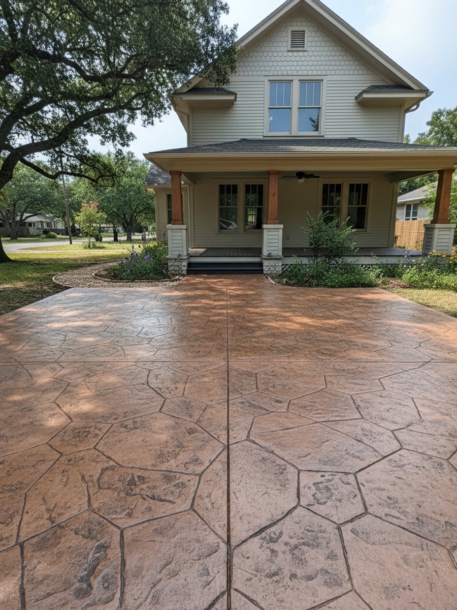 Majestic Concrete crew working on a home